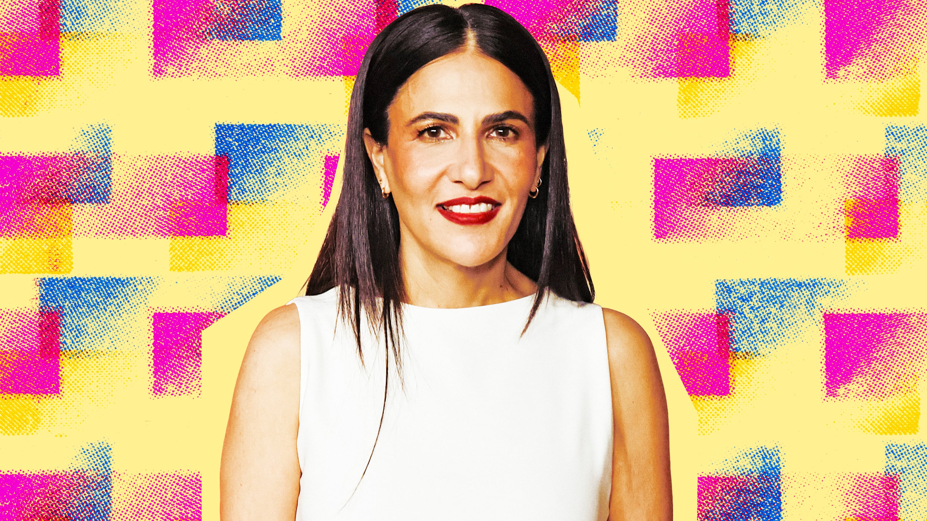 A photo illustration of Jenni Konner.