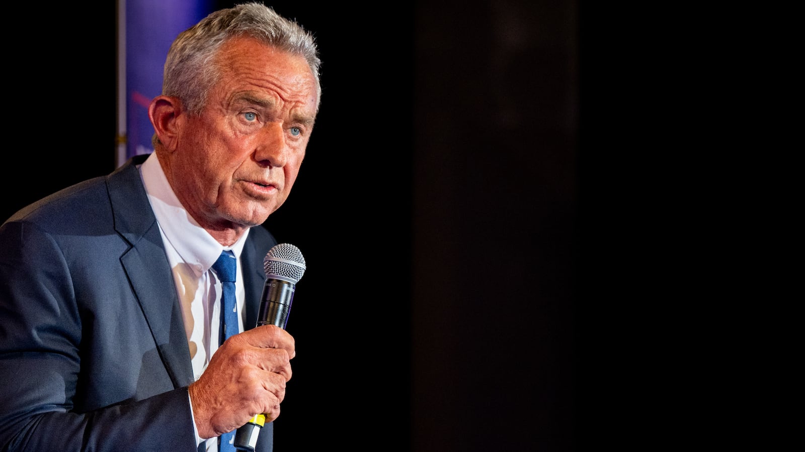 Independent Presidential candidate Robert F. Kennedy Jr. speaks to attendees during a campaign rally at Brazos Hall on May 13, 2024 in Austin, Texas.