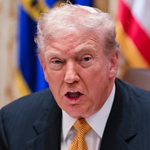 WASHINGTON, DC - NOVEMBER 7:U.S. President Donald Trump speaks during a bilateral lunch with Prime Minister of Hungary Viktor Orban in the Cabinet Room of the White House on November 7, 2025 in Washington, DC. Trump and Orban discussed the war in Ukraine, Hungary's purchase of Russian oil, and European relations. (Photo by Roberto Schmidt/Getty Images)