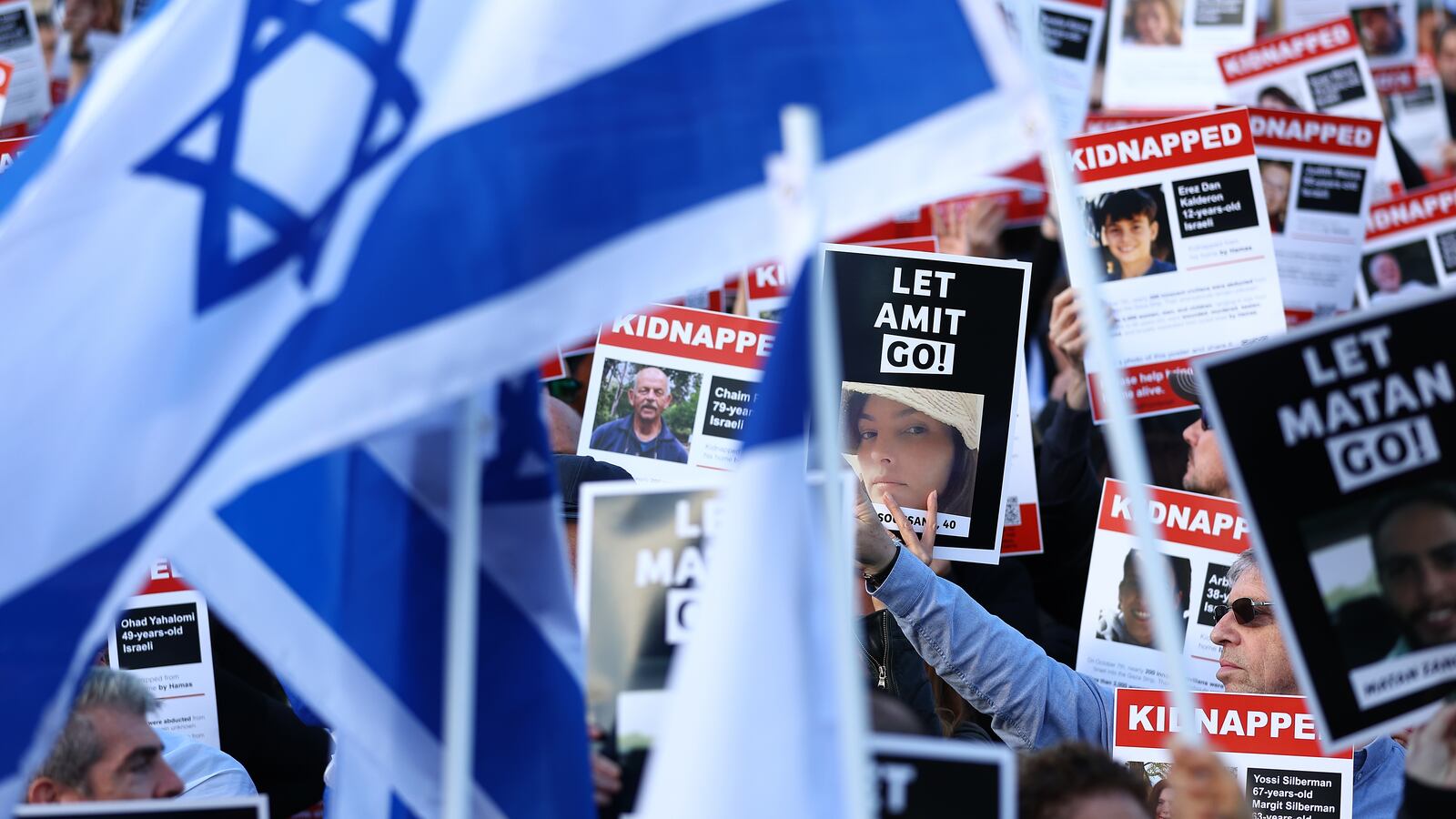 The release of hostages held in Gaza by Hamas