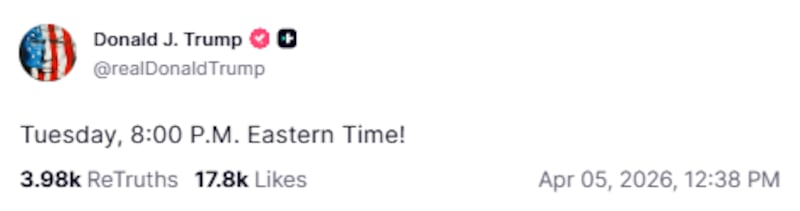 Trump revealed the new deadline in a Truth Social post on Sunday.