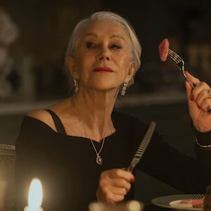 Helen Mirren as matriarch Maeve Harrigan in "MobLand."