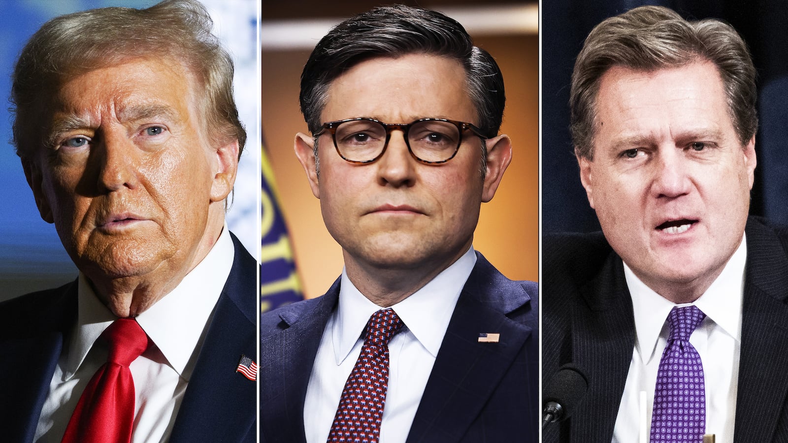 Donald Trump, Mike Johnson, and Mike Turner