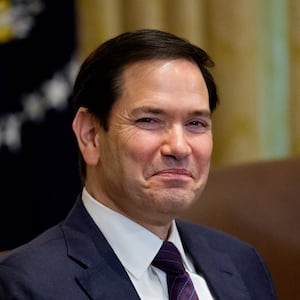 Even under fire Attorney General Pam Bondi laughed at Rubio's misfortune.
