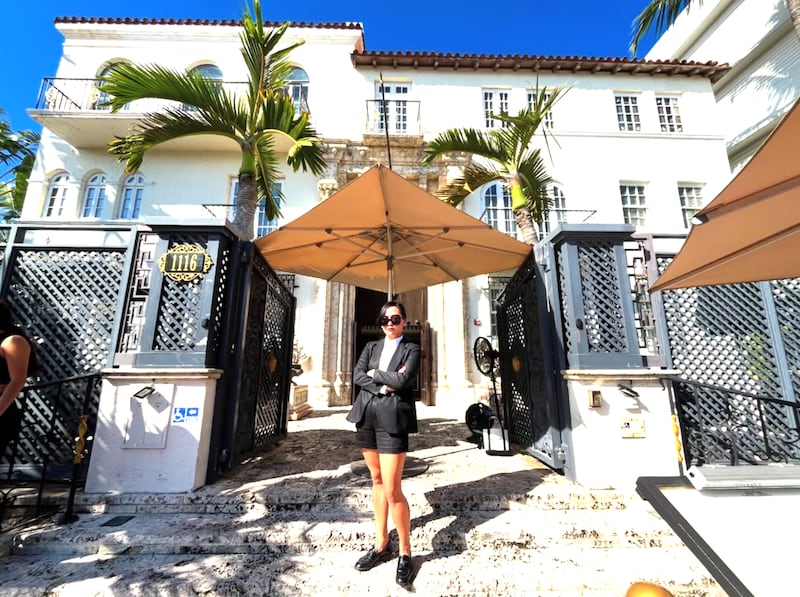 Epstein survivor Rina Oh in Miami.