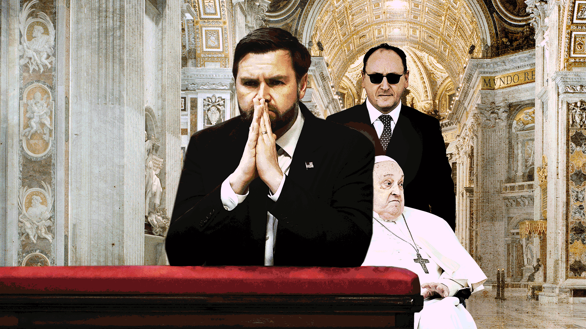 The pope: act like you didn't see him. Do not make eye contact