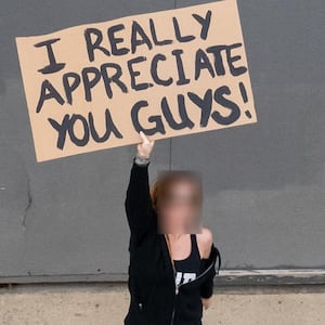 ICE tries to flex its supposed popularity in Portland by posting a photo of exactly one supporter.