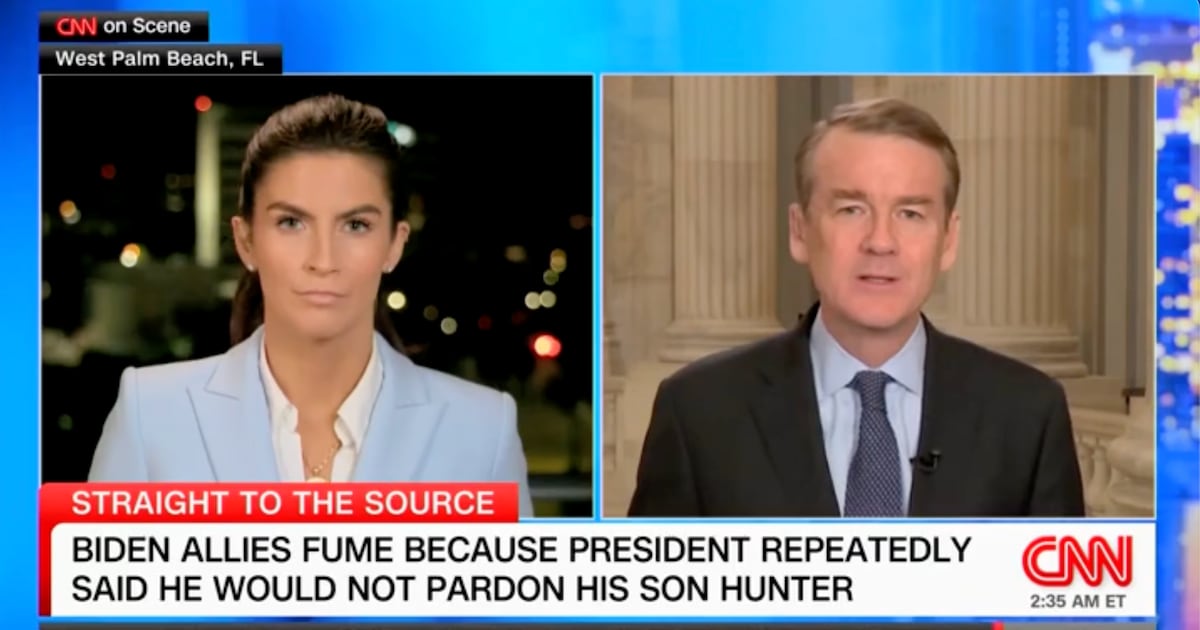 ‘A Gift to Donald Trump’: Dem Senator Blasts Biden’s Pardon for Son Hunter