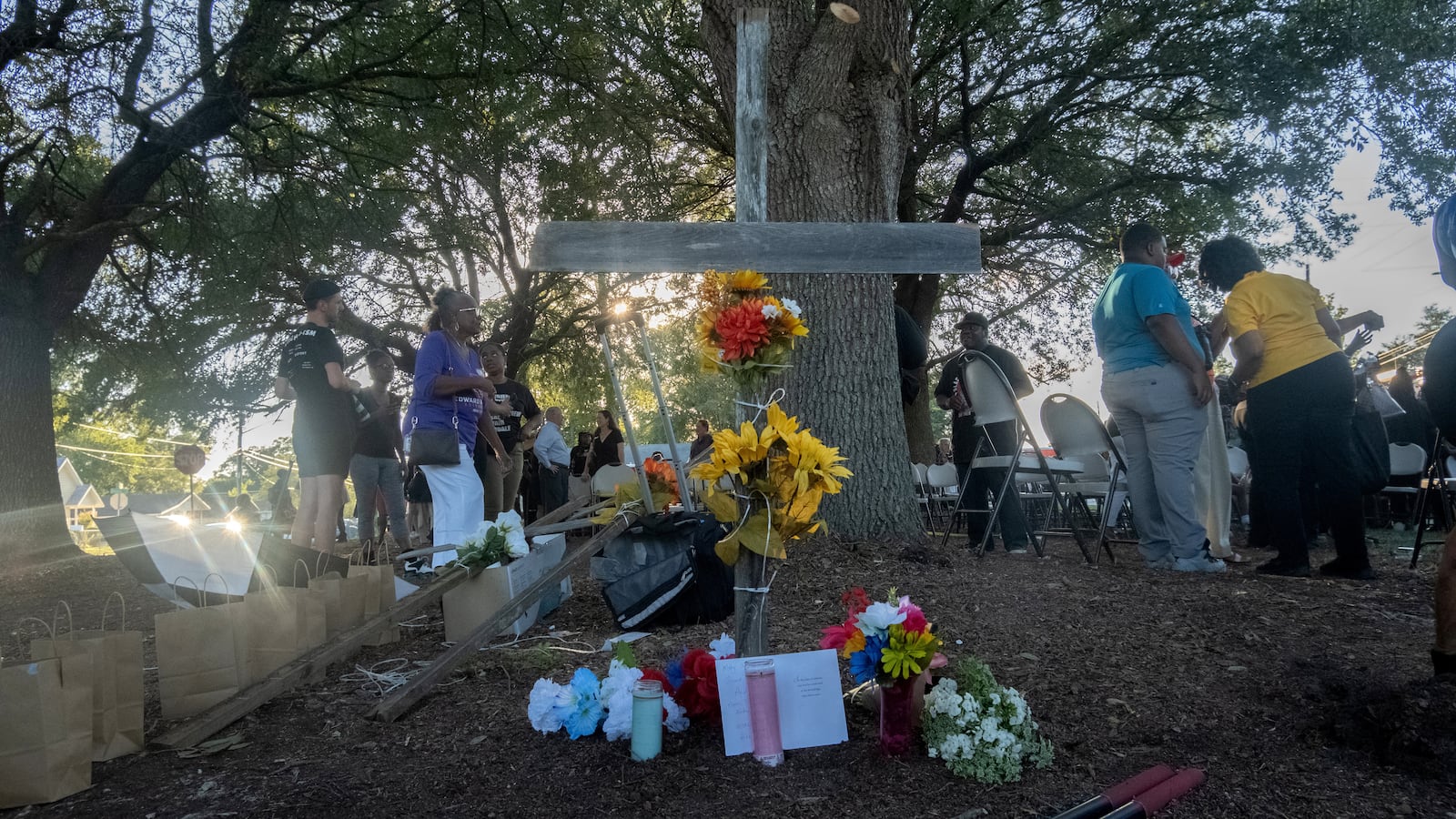 Mourners attend a prayer vigil a day after a white man armed with a high-powered rifle and a handgun killed three Black people at a Dollar General store in Jacksonville, Florida, U.S. August 27, 2023.