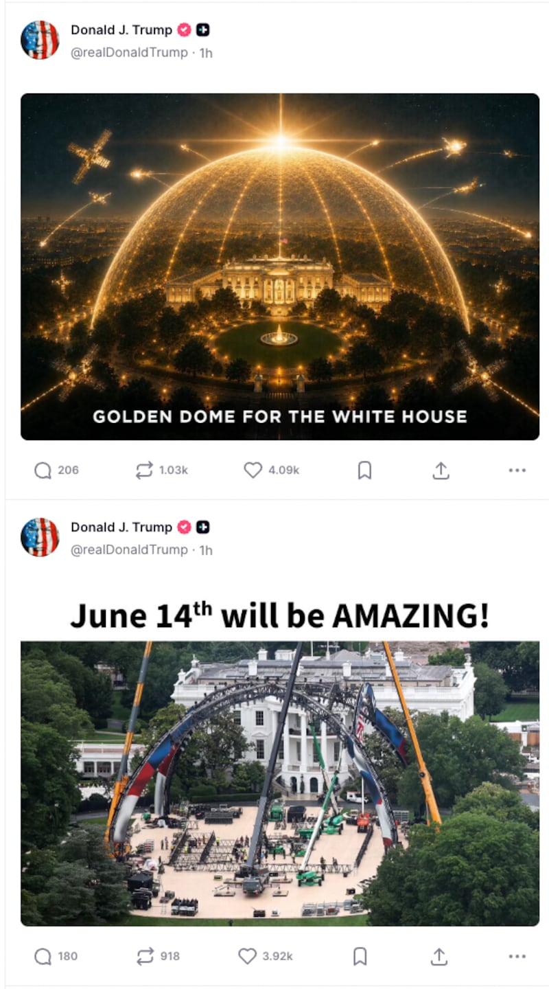 Trump on Truth Social