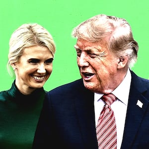 Natalie Harp, Donald Trump and Melania Trump