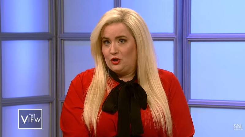 Aidy Bryant as Meghan McCain on an “SNL” parody of “The View.”