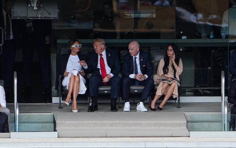 Donald Trump's ankles appeared swollen during the  FIFA Club World Cup 2025 Final match between PSG and Chelsea.