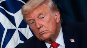 U.S. President Donald Trump attends a bilateral meeting with NATO Secretary General Mark Rutte on the sidelines of the World Economic Forum (WEF) Annual Meeting on January 21, 2026 in Davos, Switzerland.