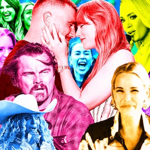 A photo illustration of the Top 25 Pop Culture moments for Obsessed.