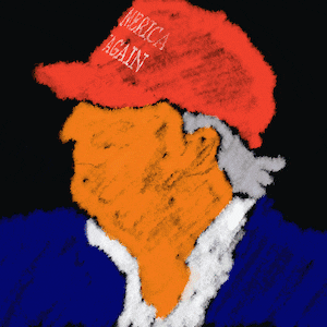 Donald Trump glitch animated gif