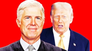 Justice Neil Gorsuch and Trump.