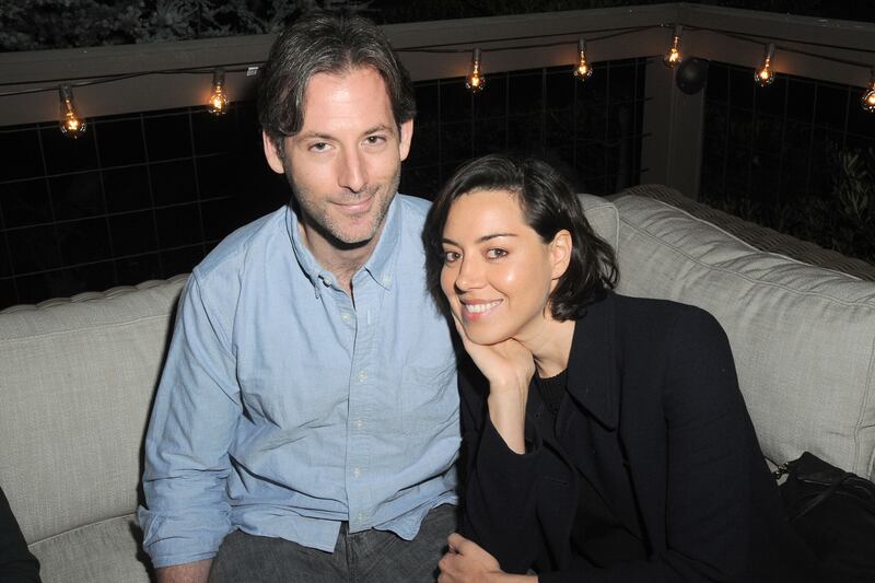 Jeff Baena and Aubrey Plaza attend Lisa Edelstein's Birthday Party at Private Residence on May 21, 2016 in Silverlake, CA.