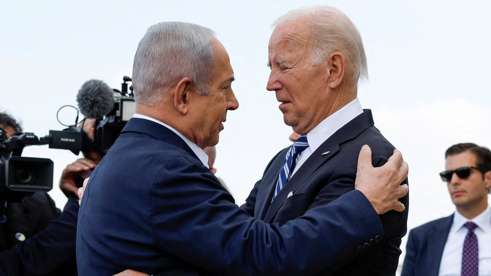 Biden is welcomed by Israeli Prime Minster Benjamin Netanyahu, as he visits Israel