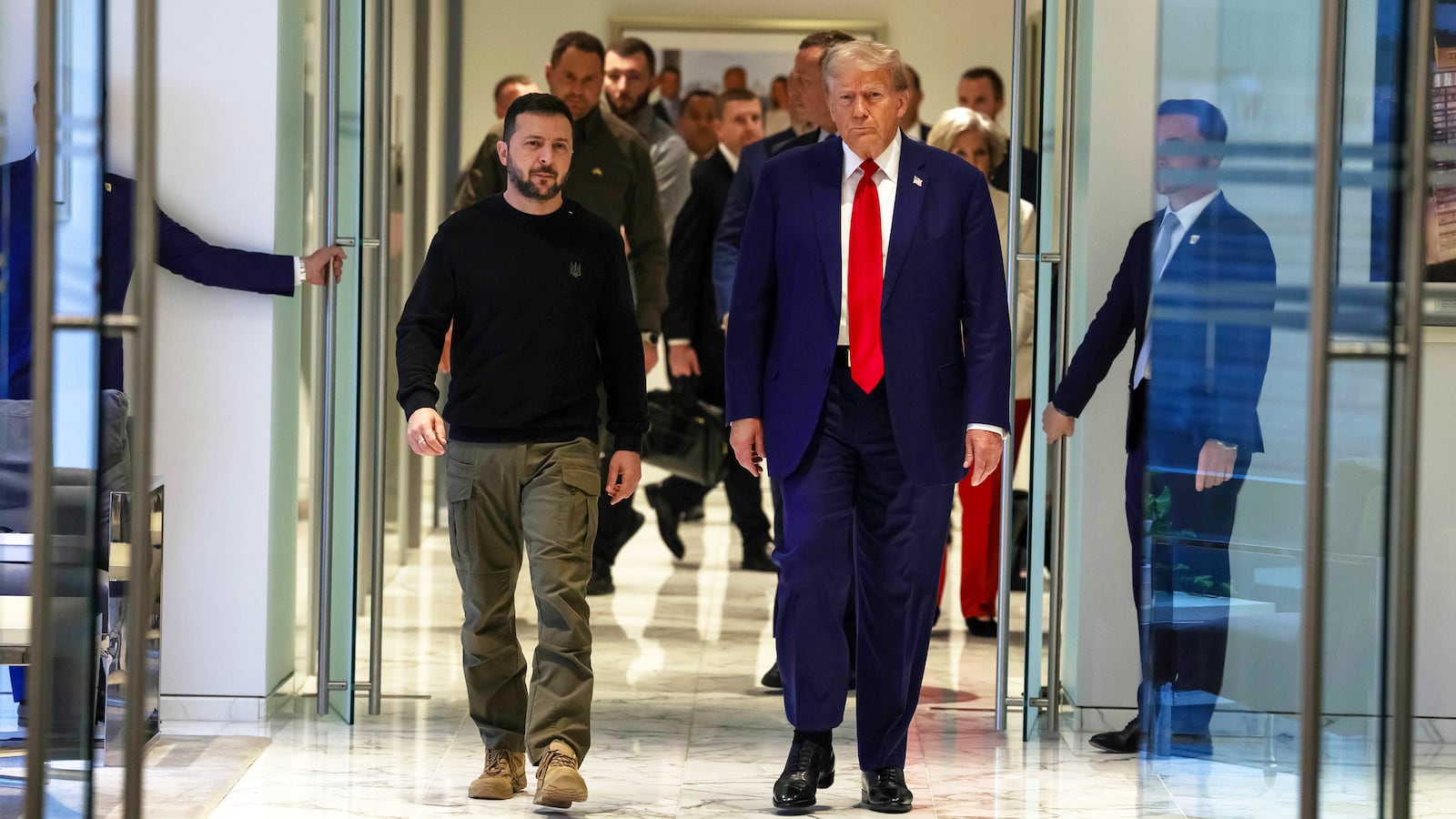 Donald Trump and Ukrainian President Volodymyr Zelensky