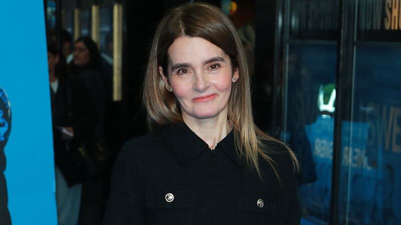 Shirley Henderson attends the London Gala Screening of "I Swear" at The Curzon Mayfair on September 29, 2025 in London, England.