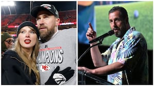 Taylor Swift, Travis Kelce, and Adam Sandler