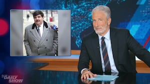 The Daily Show, Jon Stewart reacts to old photo of John Cafaro