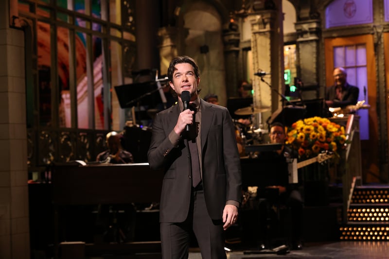 Host John Mulaney during the monologue on “Saturday Night Life.”