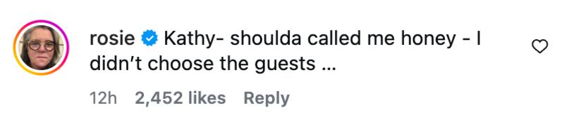 Comment on Kathy Griffin's Instagram