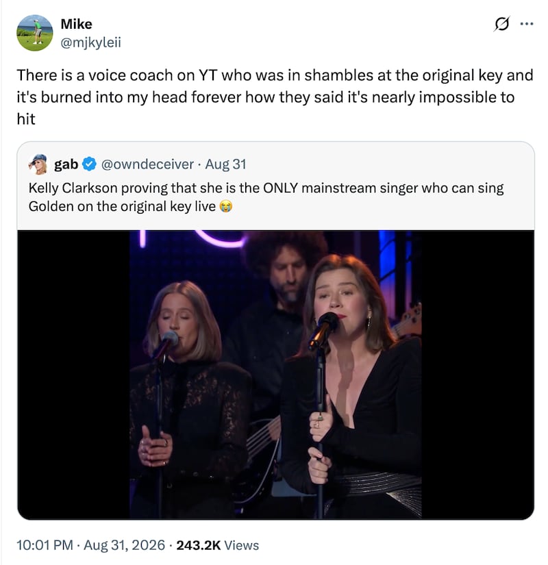 A screenshot of X