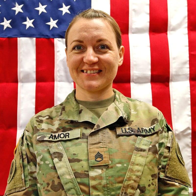 Sgt. 1st Class Nicole Amor was killed March 1, 2026, at the Port of Shuaiba, Kuwait during a drone attack.
