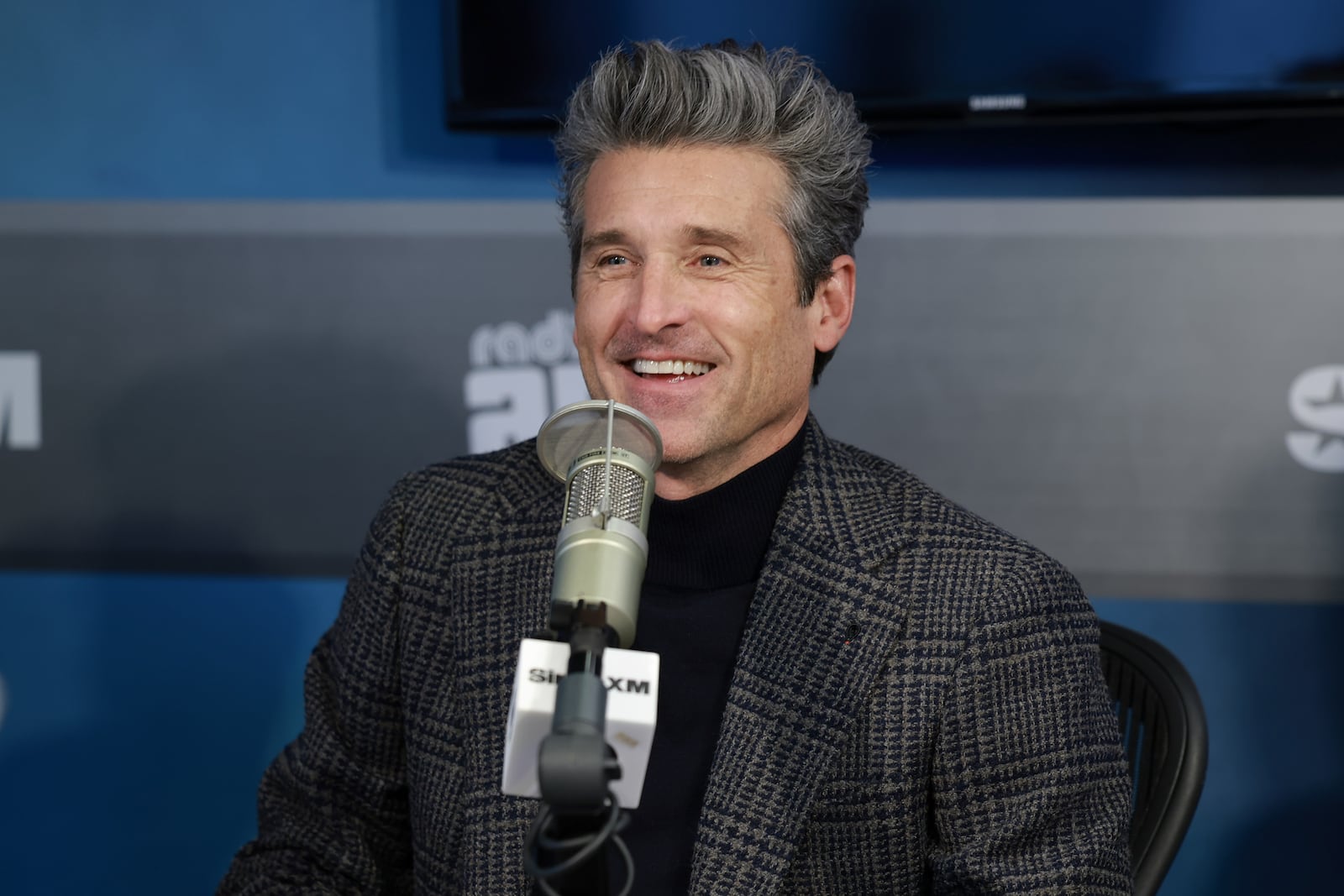 Patrick Dempsey visits SiriusXM Studios on January 28, 2026, in New York City.