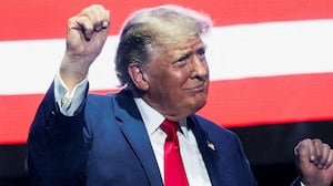 U.S. President Donald Trump dances at a rally to kick off the Great American State Fair in celebration of the 250th anniversary of U.S. independence on the National Mall in Washington, D.C., U.S., June 24, 2026.