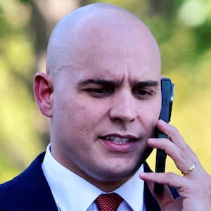 FILE PHOTO: White House Deputy Chief of Staff James Blair walks to White House in Washington, D.C., U.S., September 3, 2025.   REUTERS/Brian Snyder/File Photo