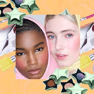 A photo illo illustration of new Marc Jacobs makeup for The Looker.