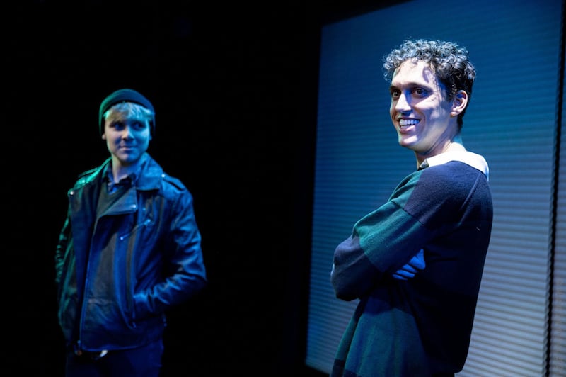 Miles Elliot and Yaron Lotan in "you don't have to do anything."