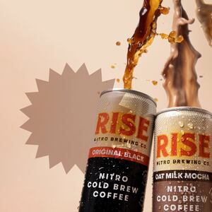 RISE nitro cold brew oat milk latte review