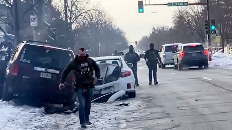 Still from a social media video showing a woman being shot and killed by an ICE officer in Minneapolis, Minnesota