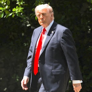 U.S. President Donald Trump departs the White House in Washington, D.C., U.S., May 1, 2026.