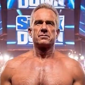 AI video of Robert F. Kennedy Jr. wrestling a Twinkie.