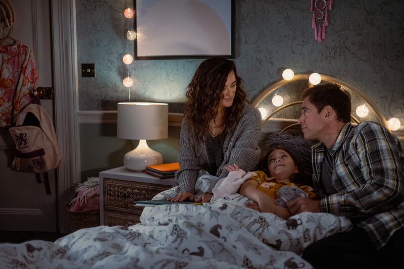 (L-R) Cote De Pablo as Ziva David, Olivia Brody as Tali, and Michael Weatherly as Tony Dinozzo.