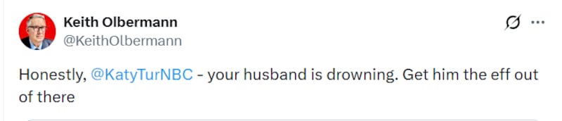 Keith Olbermann's tweet