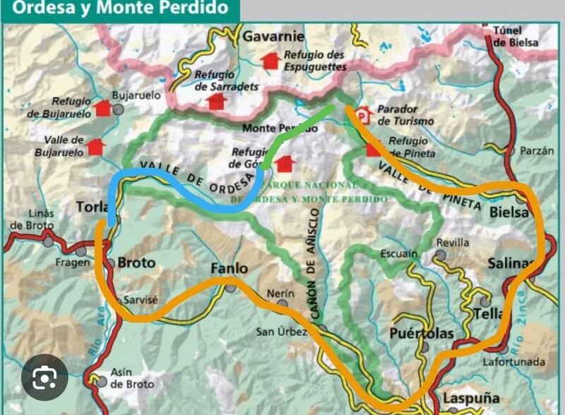 Ordesa Valley Map
