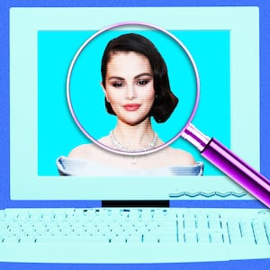 A photo illustration of Selena Gomez for Looker.