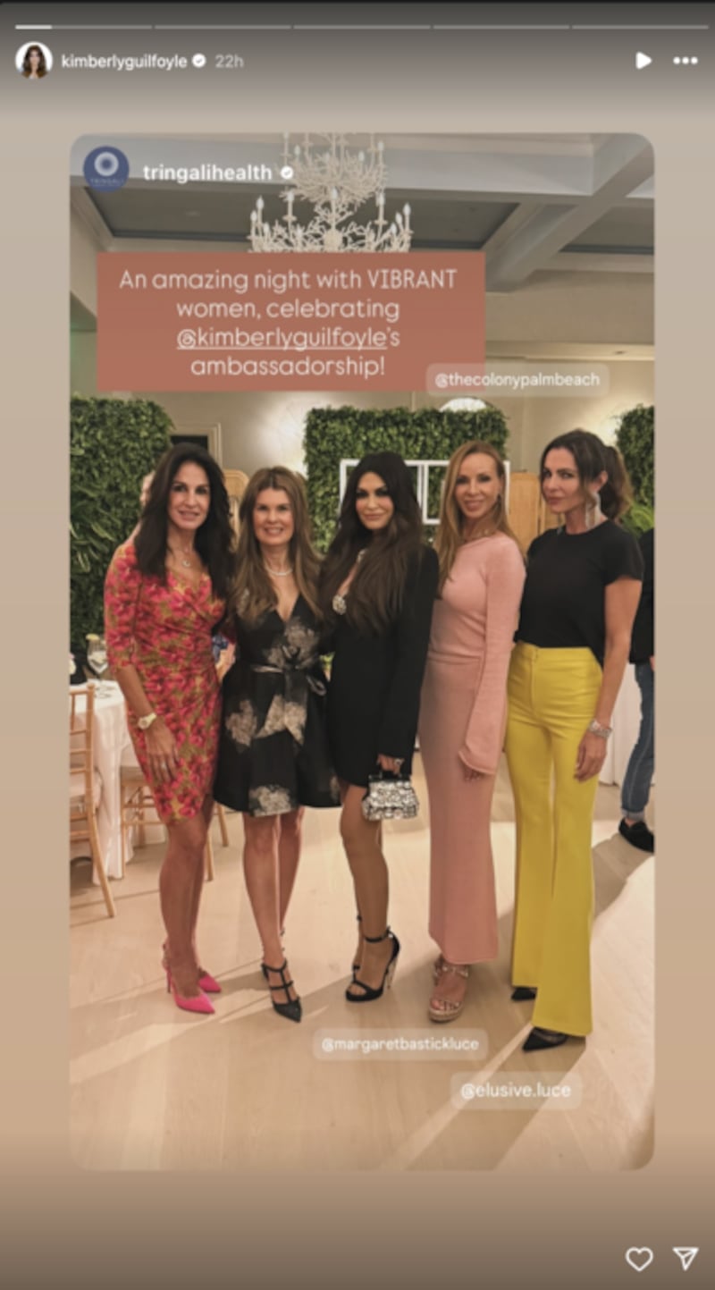 Kimberly Guilfoyle at The Colony Club with some friends.