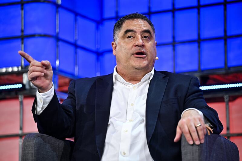 British Columbia , Canada - 30 May 2025; Cenk Uygur, Host, The Young Turks, on New Media Summit stage during day three of Web Summit Vancouver 2025 at Vancouver Convention Centre in Vancouver, Canada. (Photo By Sam Barnes/Web Summit via Sportsfile via Getty Images)
