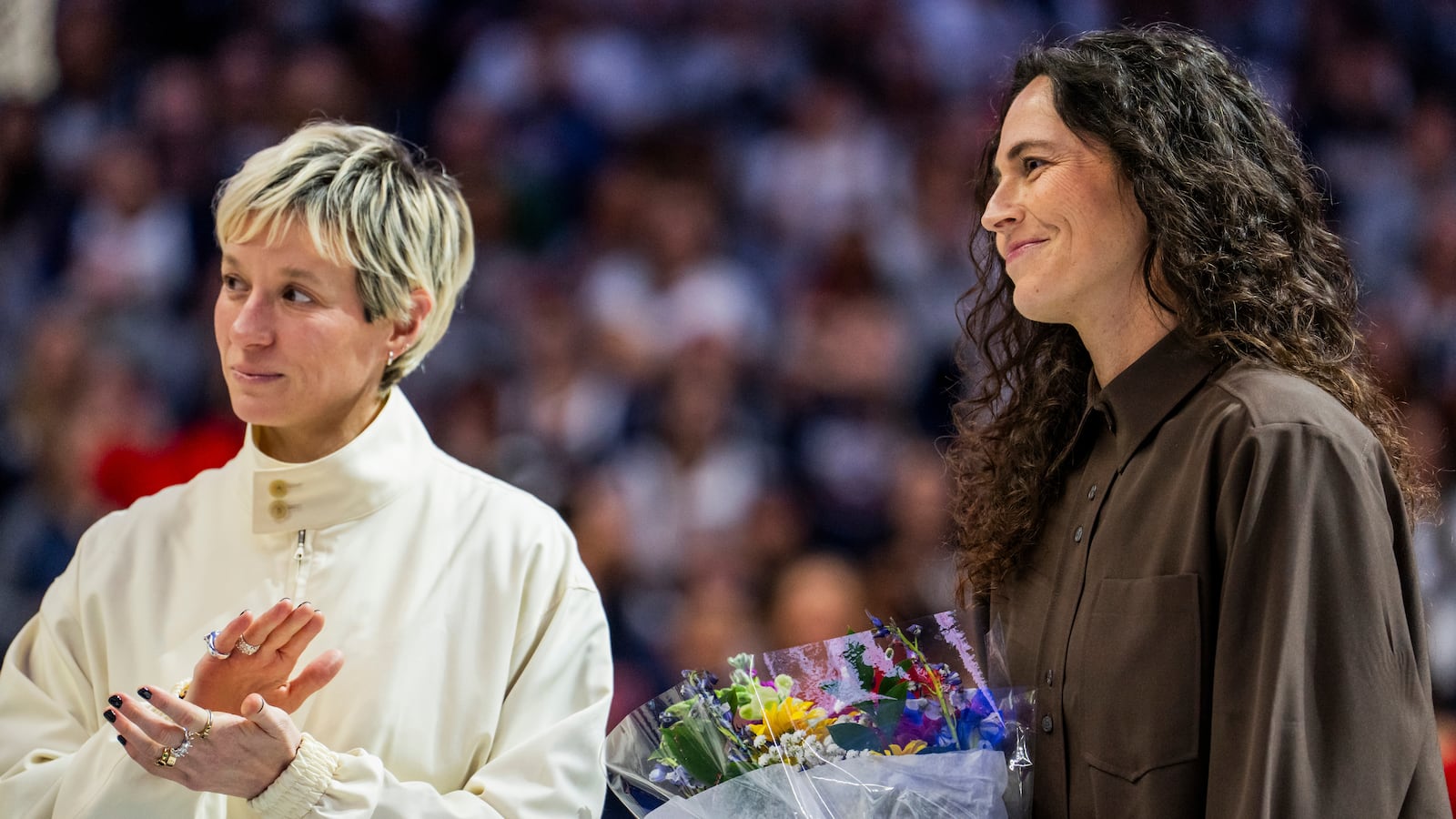Bird and Rapinoe are two of the most celebrated female athletes in American history. Photo by Joe Buglewicz/Getty Images.