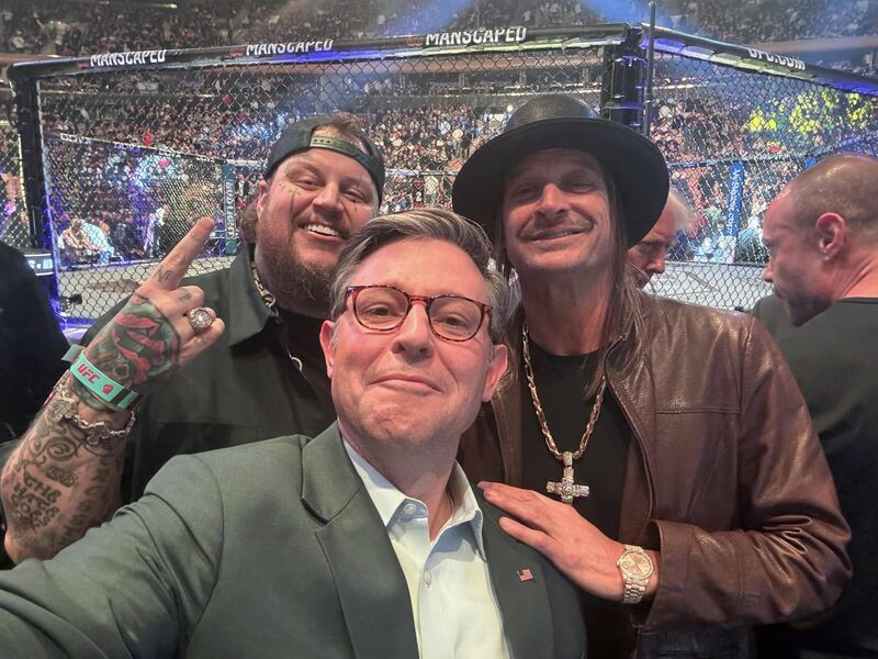 Mike Johnson, Kid Rock, and Jelly Roll
