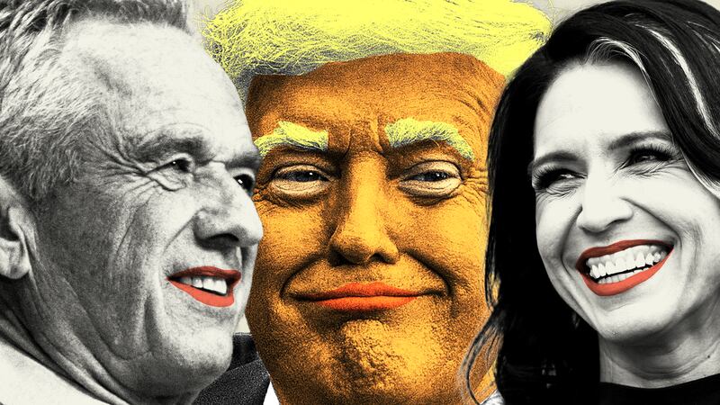 Donald Trump, Tulsi Gabbard, and Robert F Kennedy Jr