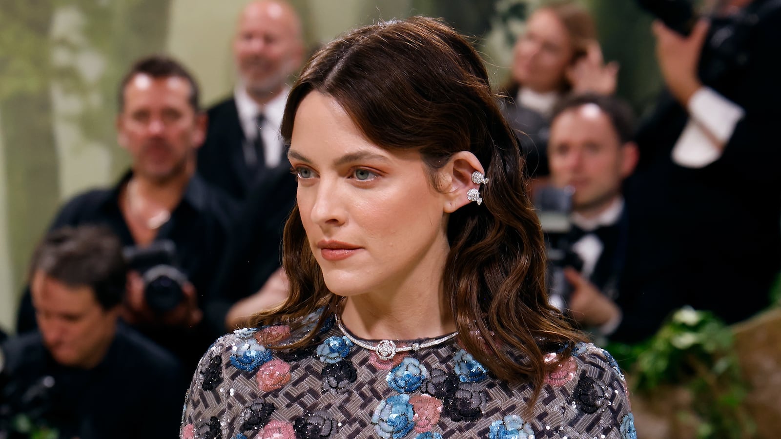 Riley Keough attends the 2024 Met Gala at The Metropolitan Museum of Art on May 06, 2024 in New York City. (